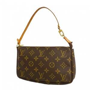 LOUIS VUITTON Brown Monogram Pochette Pouch